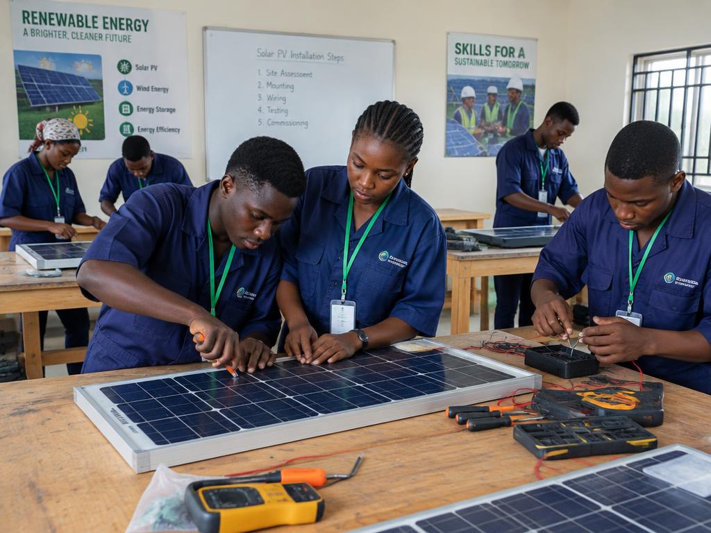 Young people learning in a practical workshop